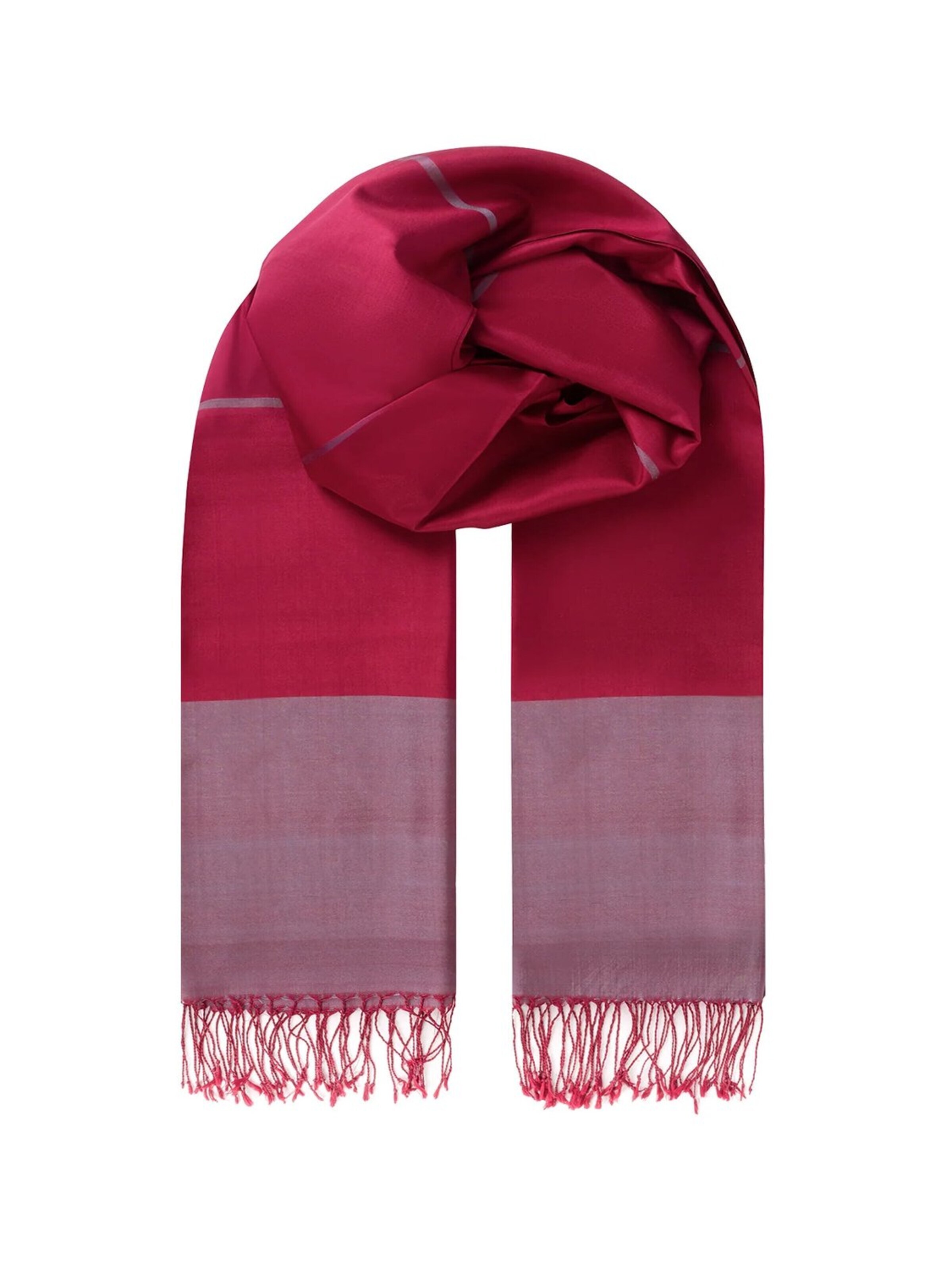 SILK & CASHMERE Scarf in Red: front