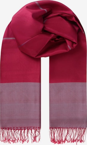 SILK & CASHMERE Schal in Rot: Vorderseite