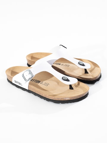 Bayton - Sandalias de dedo 'Mercure' en blanco