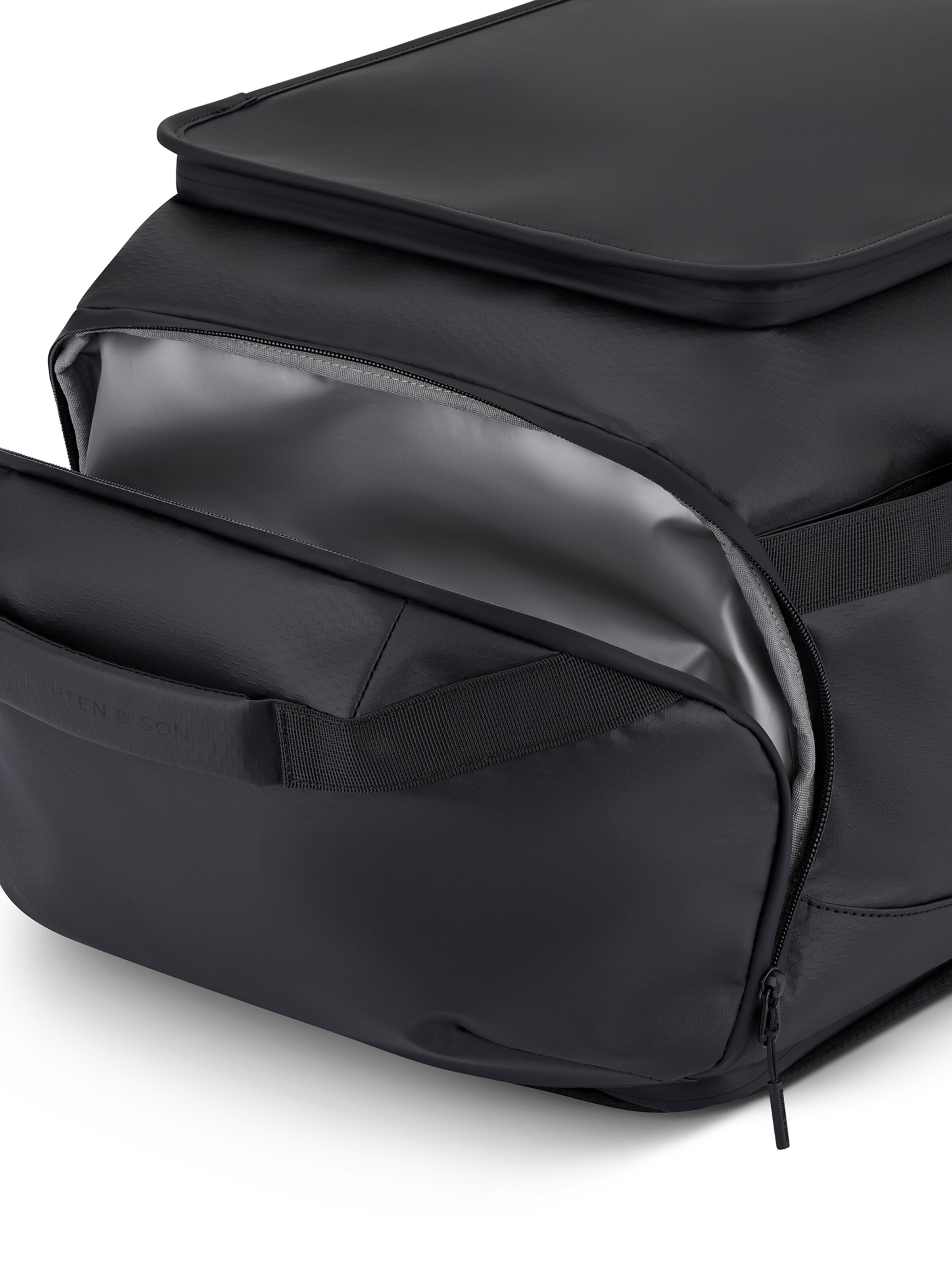 Kapten & Son - Mala de viagem 'Lisbon Duffle Backpack Large' em preto