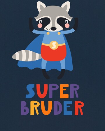 T-Shirt 'Superbruder' watabout.kids en bleu