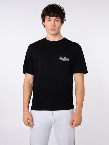 Sublevel Shirt 'Worldwide' in Black: front