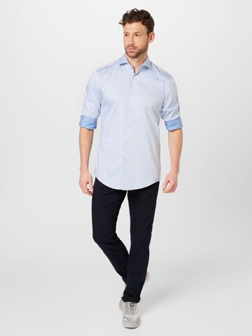 HUGO Slim Fit Hemd 'Kason' in Blau