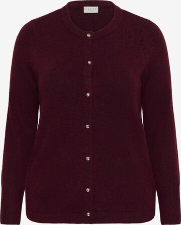 Cardigan 'Niela' KAFFE CURVE en rouge : devant