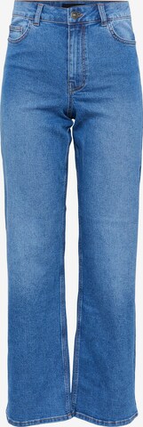 PIECES Bootcut Jeans 'PEGGY' in Blauw: voorkant