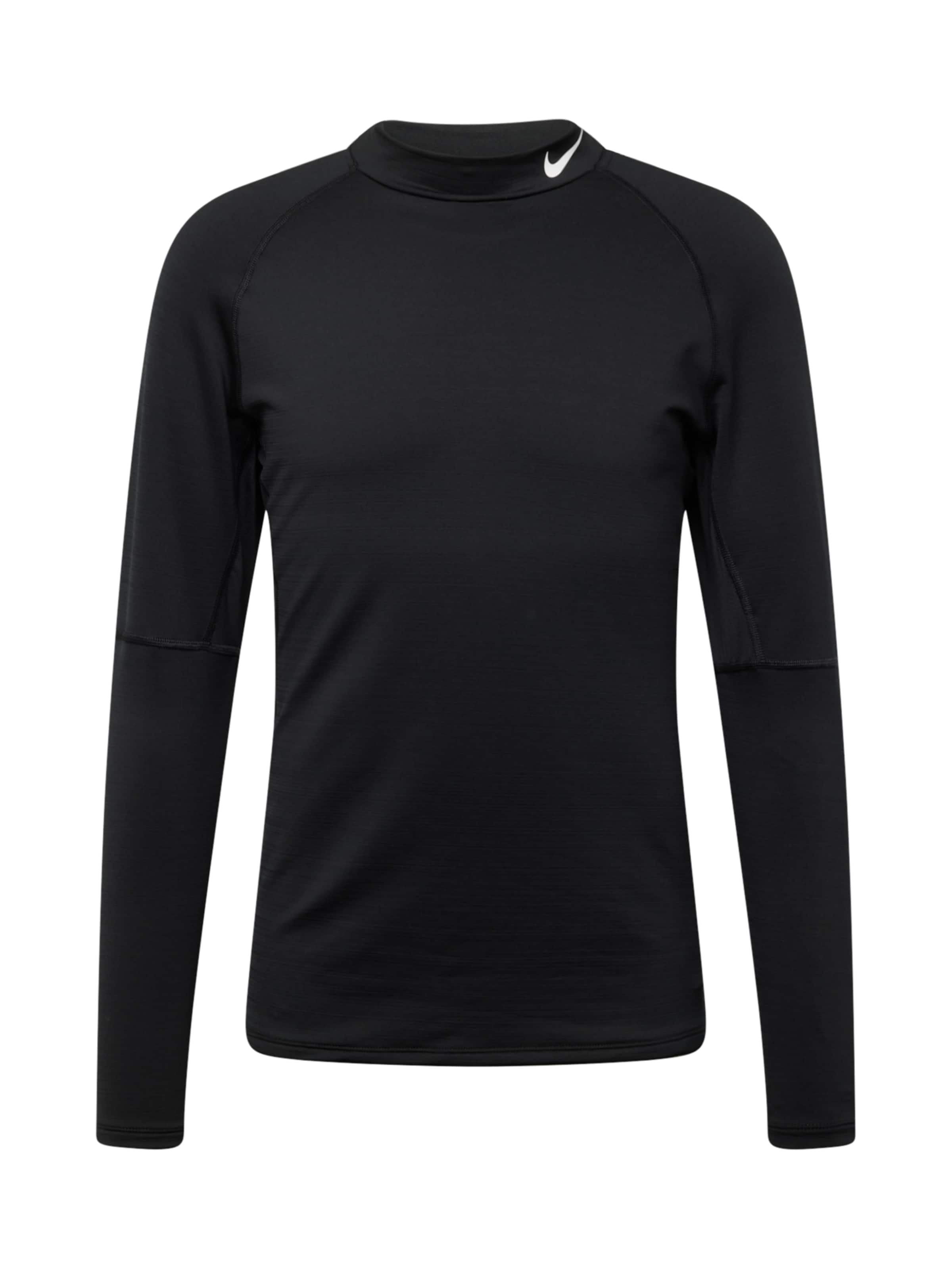 NIKE Функциональная футболка в Черный / Белый, Обзор товара