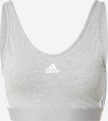 ADIDAS SPORTSWEAR Спортивный бюстгальтер 'Essentials' в Серый: спереди