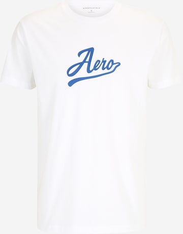 T-Shirt AÉROPOSTALE en blanc : devant