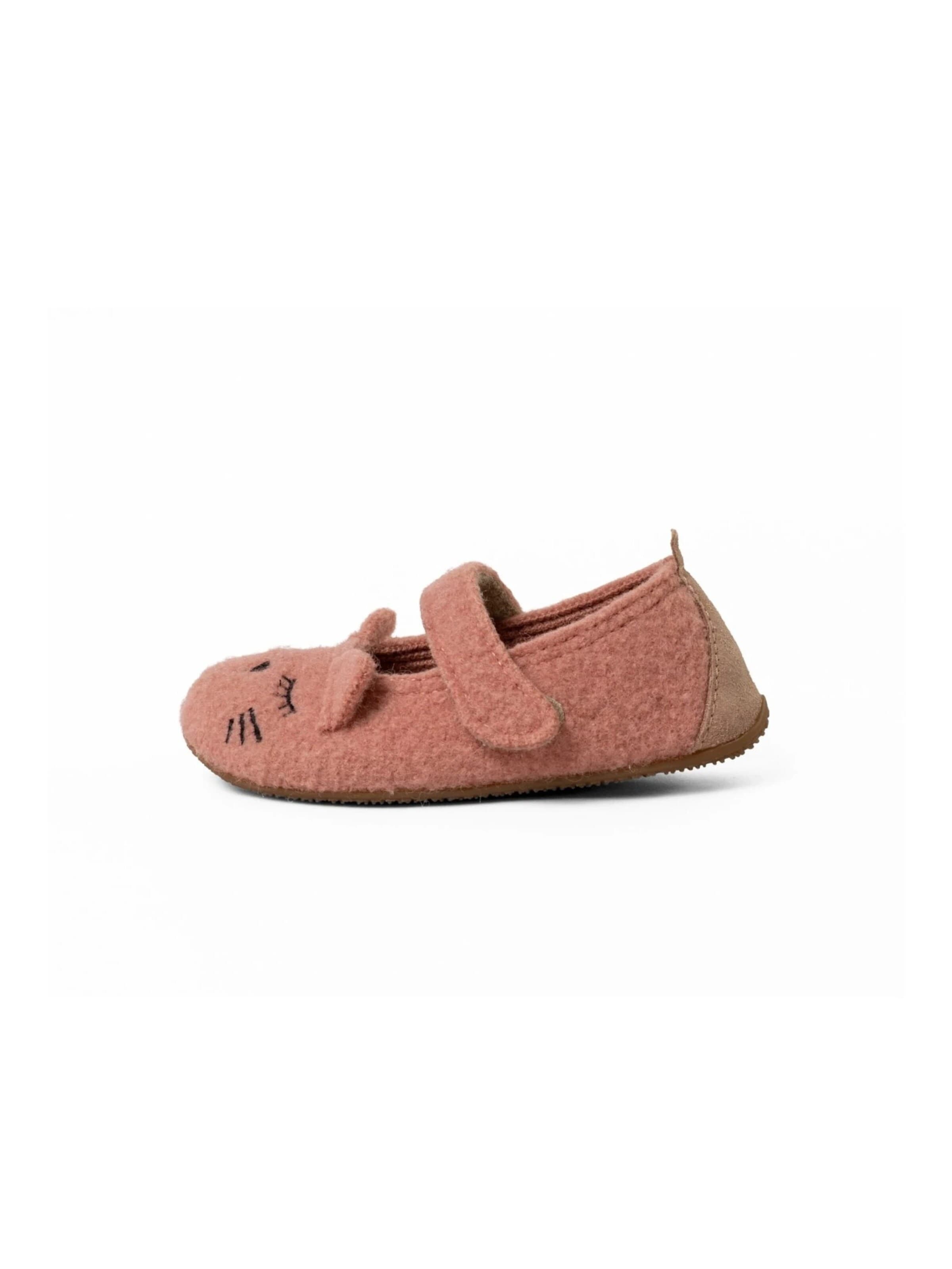 Living Kitzbühel Slippers 'Schlafendes Kätzchen Schlafendes Kätzchen' in Orange: front