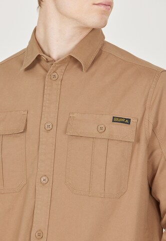 Whistler Regular fit Athletic Button Up Shirt in Brown