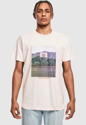 Mister Tee T-Shirt 'Feel The Heat' in Pink: Vorderseite