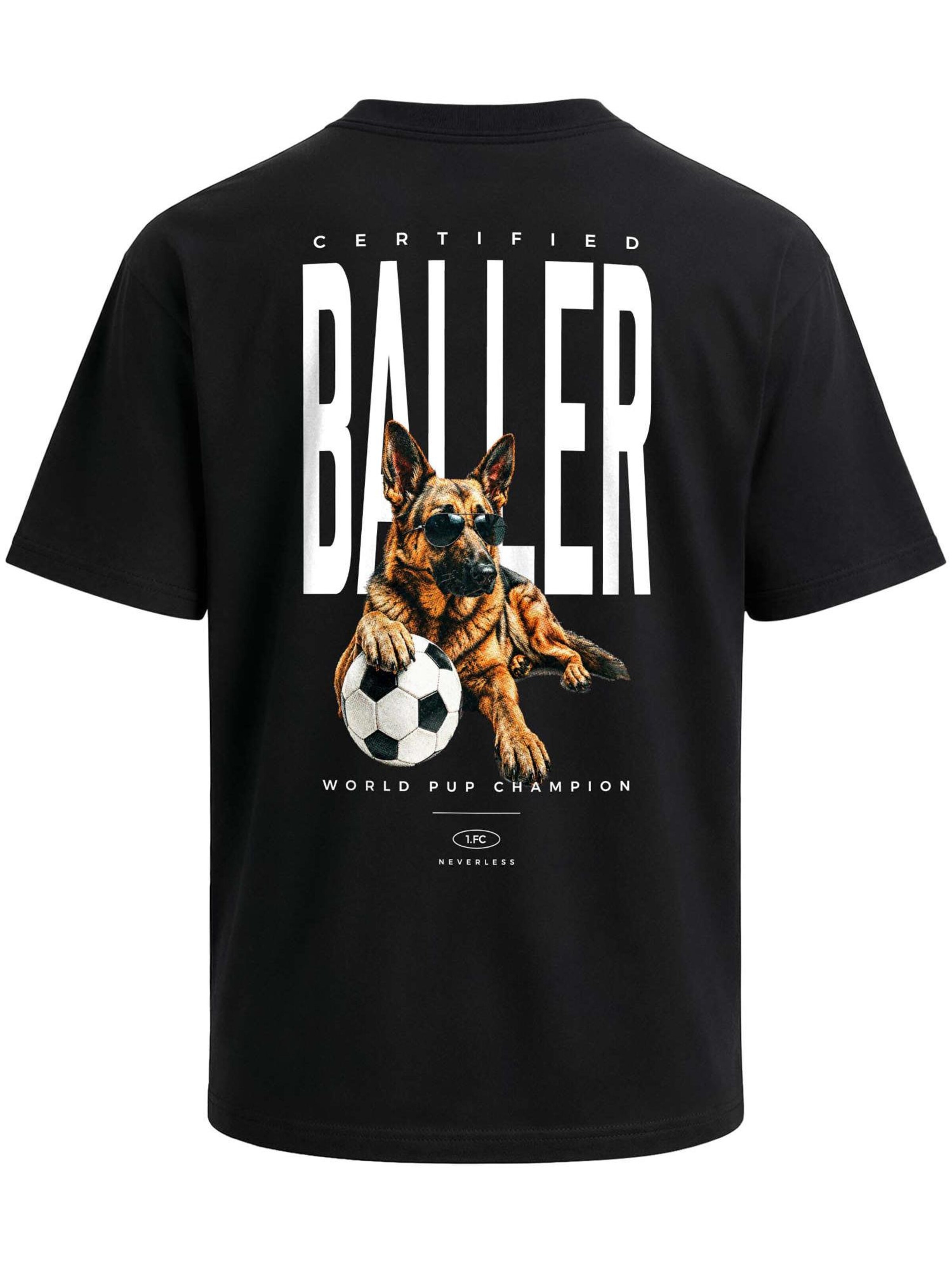 Neverless Shirt 'Pub Champion' in Black