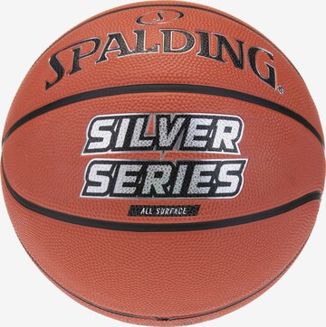 SPALDING Ball 'Silver Series Rubber' in Orange: front