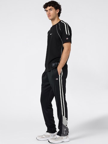 juoda Champion Authentic Athletic Apparel Marškinėliai