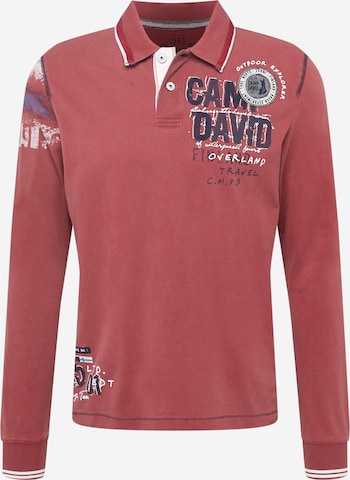 CAMP DAVID T-shirt i röd: framsida