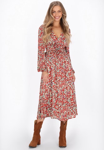 IZIA Jurk in Rood: voorkant