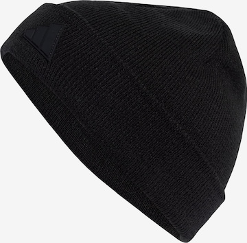 ADIDAS SPORTSWEAR - Gorro deportivo 'Tech' en negro: frente