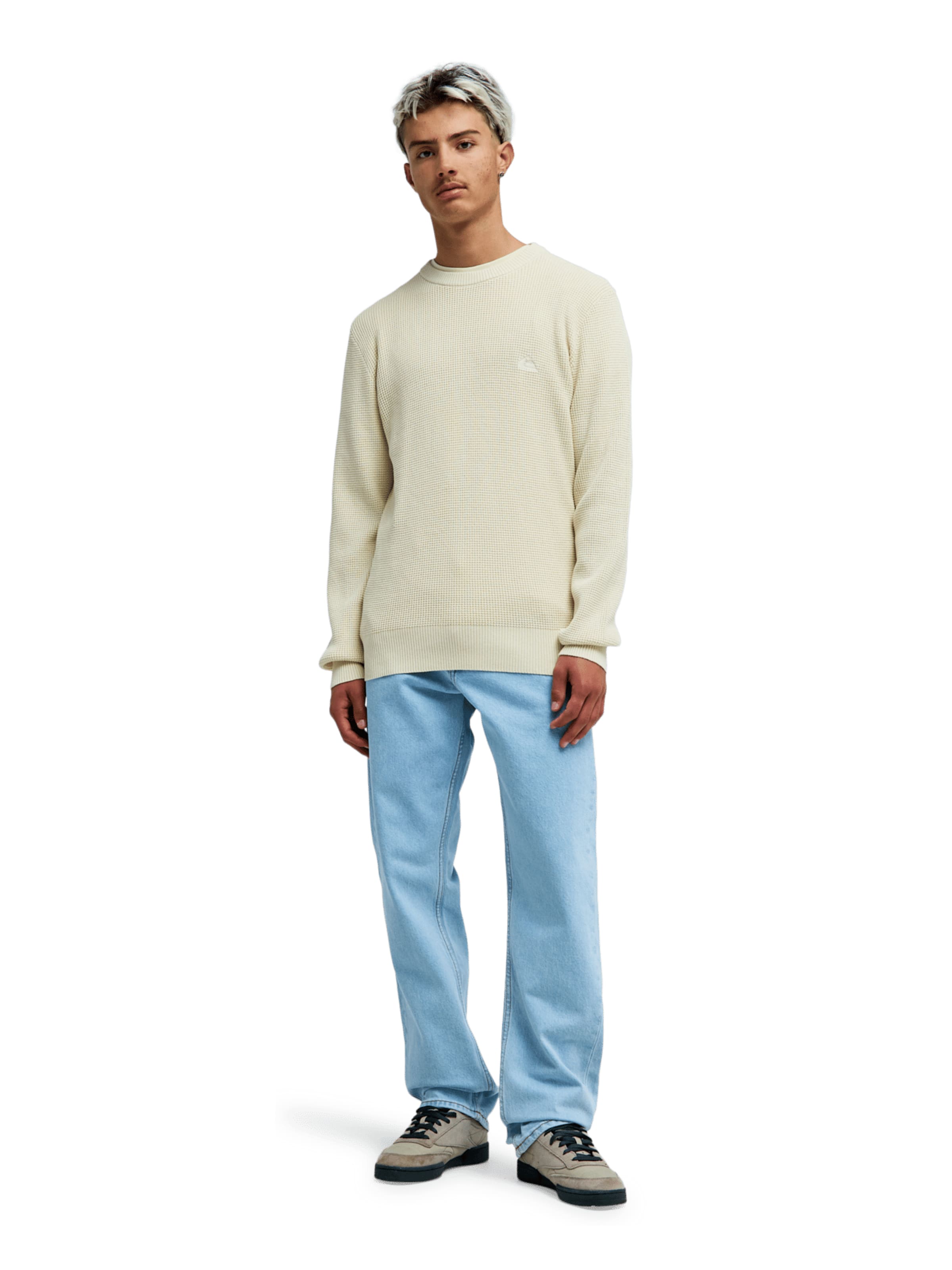 QUIKSILVER Sweatshirt 'Waffle' in Beige
