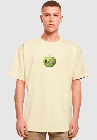 Merchcode Shirt 'Beatles - Apple' in Geel: voorkant