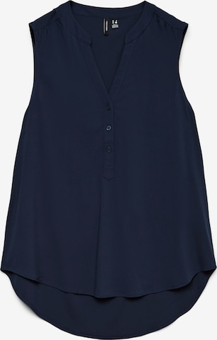 VERO MODA Blouse 'VMBella' in Blauw: voorkant