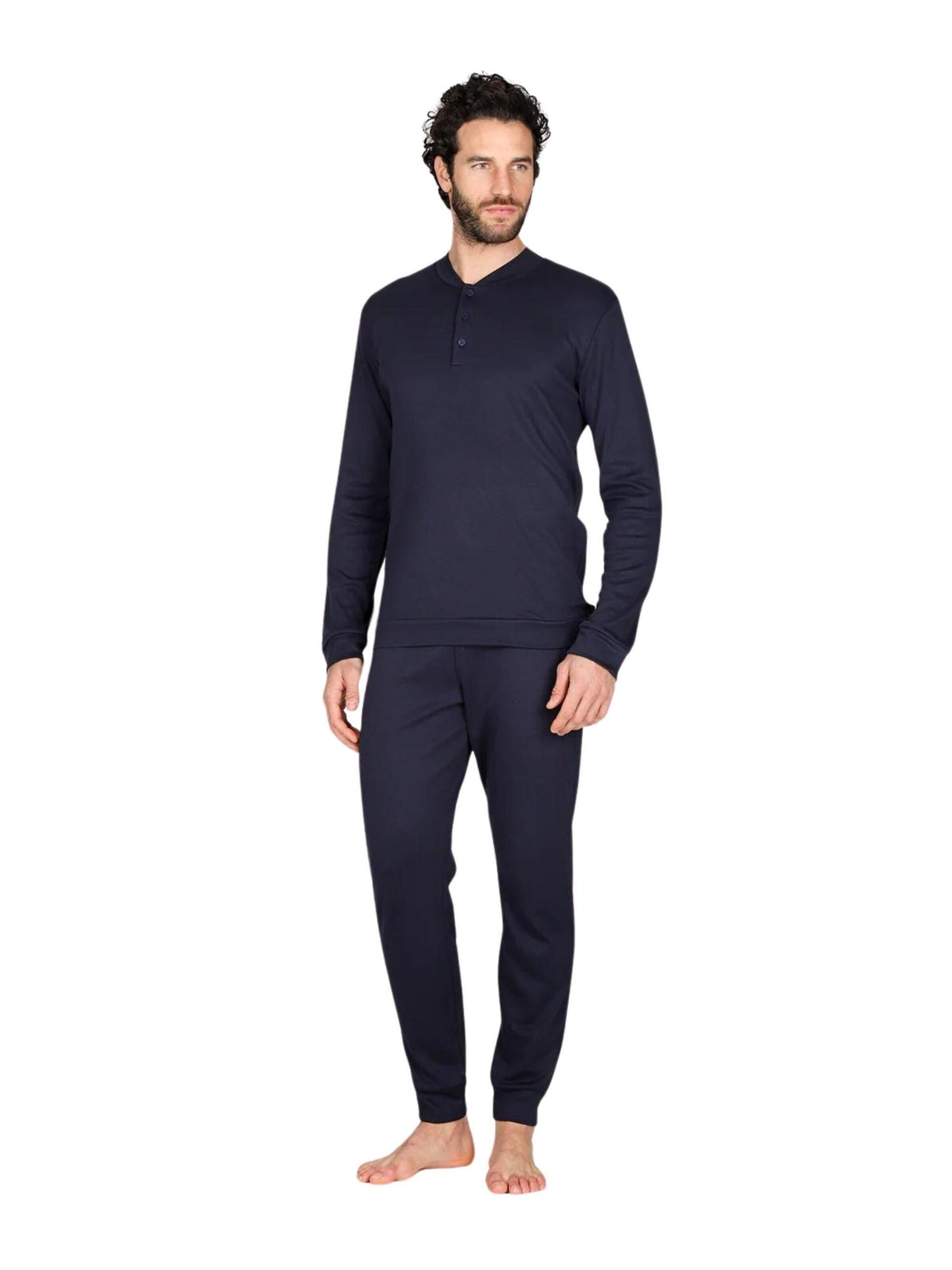 JULIPET Pajamas long in Blue: front
