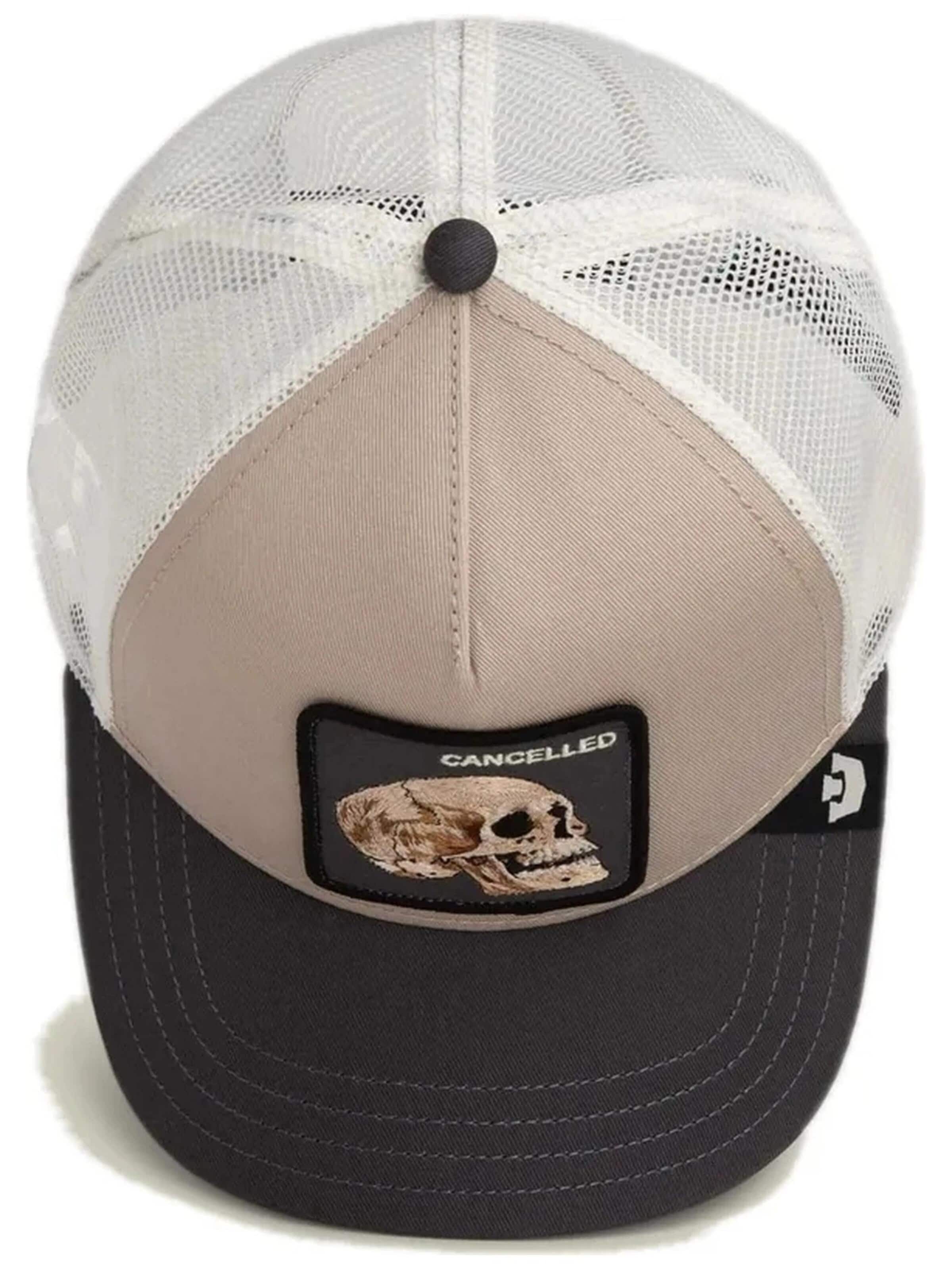 GOORIN Bros. - Gorra 'Gorra goorin beige calavera cancelled skull trucker cap' en beige