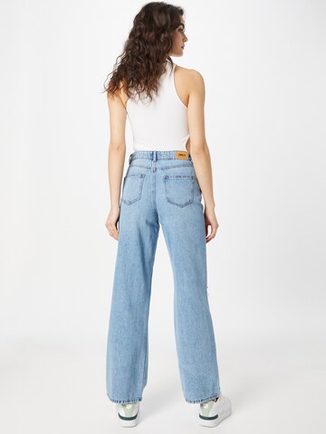 Wide leg Jeans 'Molly' di ONLY in blu