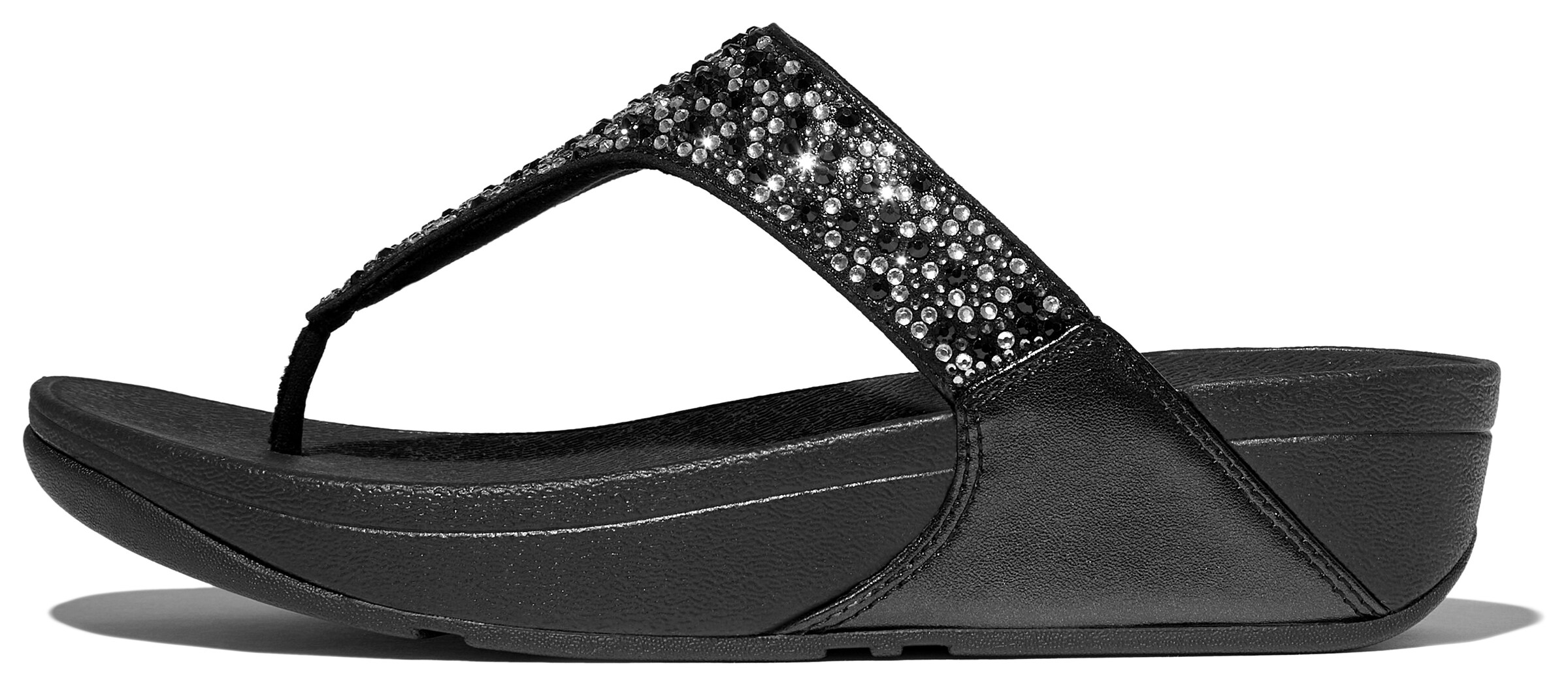 FitFlop T-Bar Sandals in Black