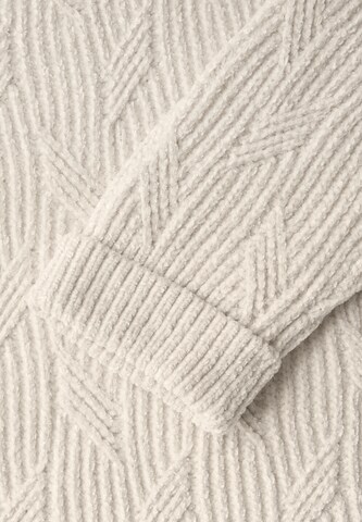 STREET ONE Pullover 'Chenille' in Weiß
