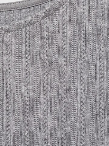 MANGO Pullover 'POINTE' in Grau