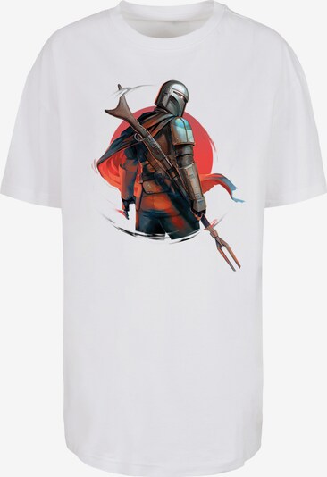 F4NT4STIC T-Shirt 'Star Wars The Mandalorian Blaster Rifles' in weiß, Produktansicht