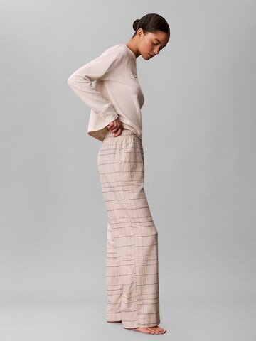 Calvin Klein Pyjamabroek in Beige