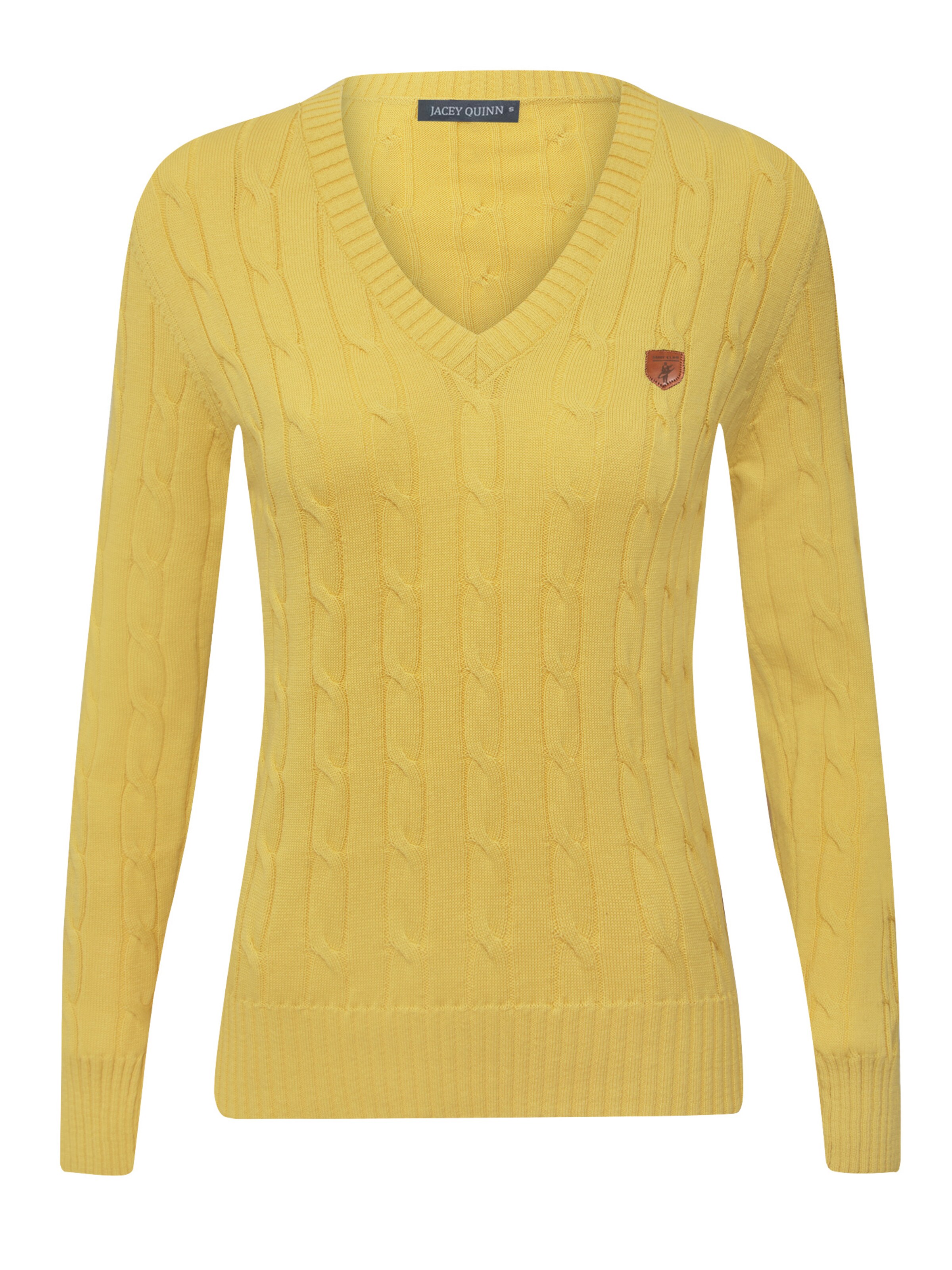 Jacey Quinn Pullover in Gelb: Vorderseite