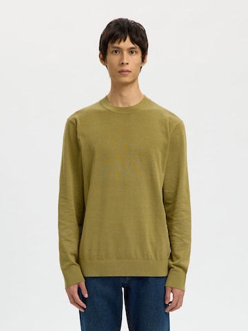 Pull-over SELECTED en vert : devant