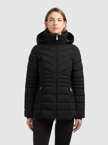 Veste d’hiver ' DALETT' khujo en noir : devant
