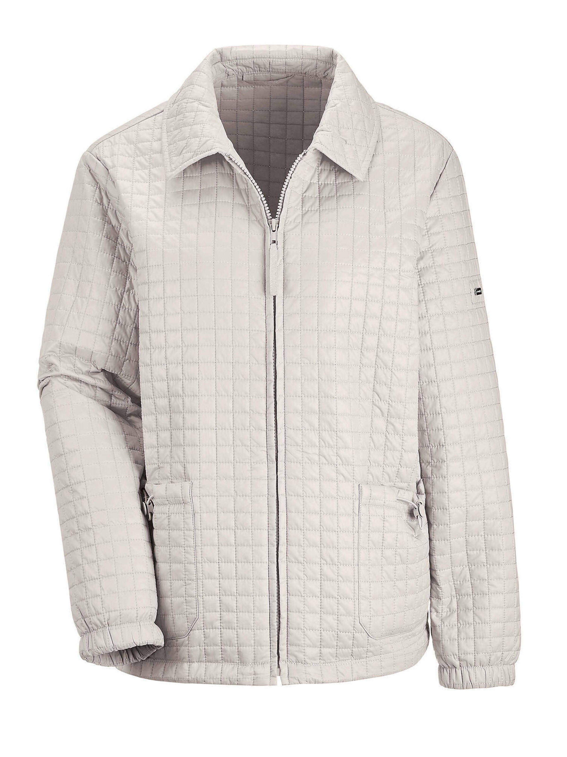 Goldner Jacke in Grau: Vorderseite