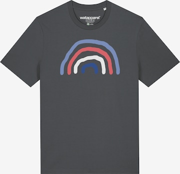 T-Shirt ' Regenbogen ' Watapparel en gris : devant