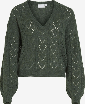 VILA Sweater in Green: front