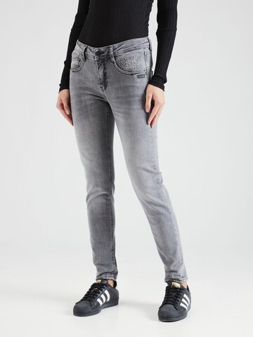 Gang Skinny Jeans 'Amelie' in Grijs: voorkant