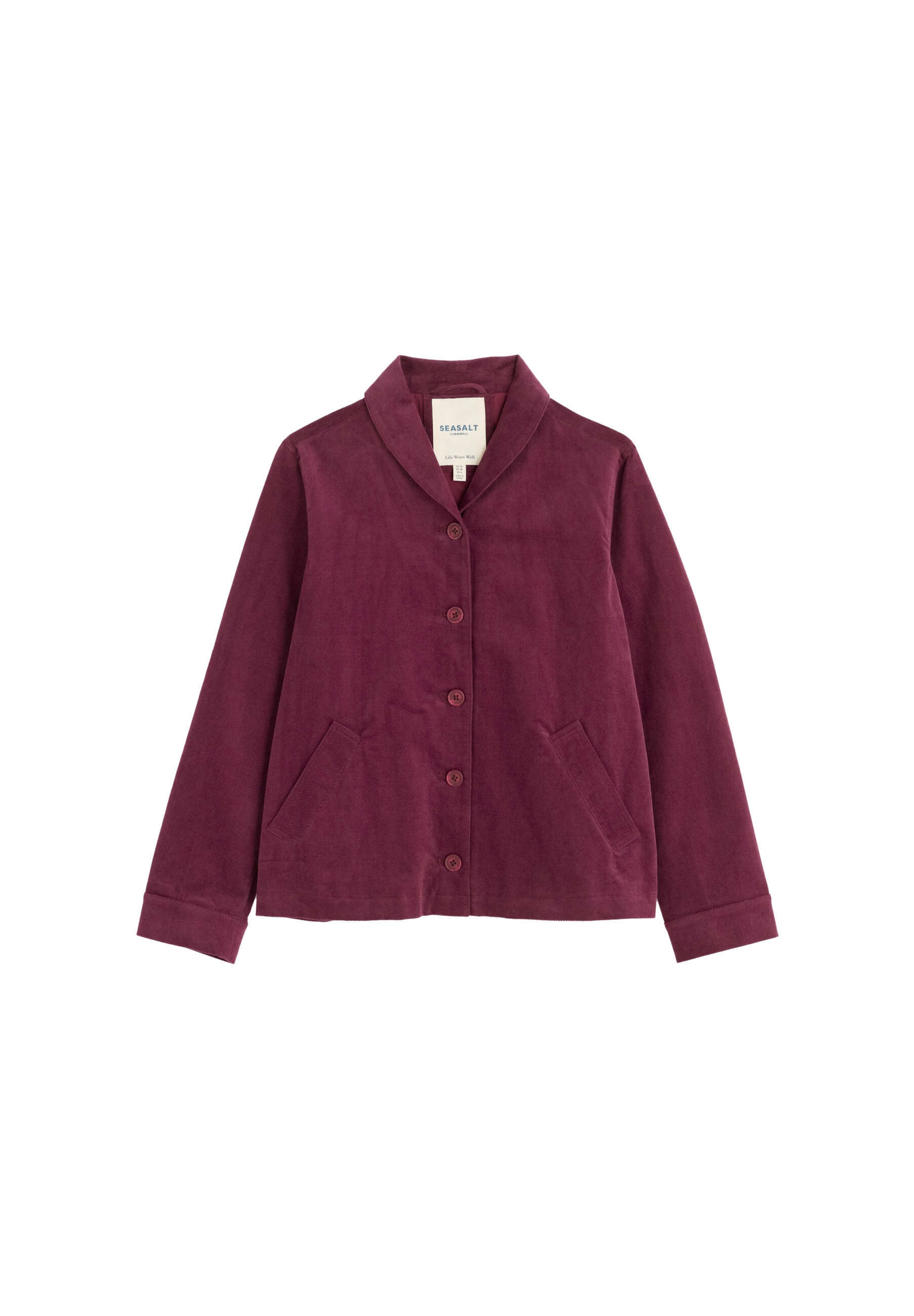 Veste mi-saison Seasalt Cornwall en violet : devant