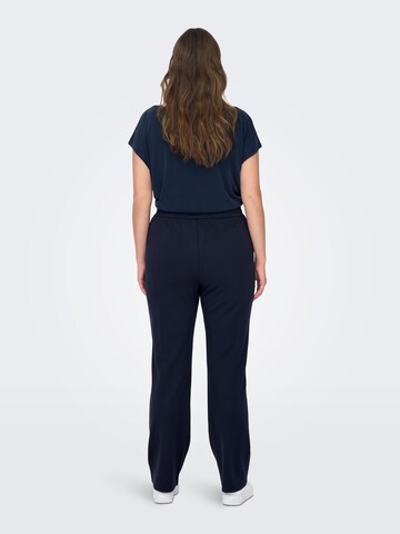 ONLY Carmakoma Regular Pleat-front trousers 'Goldtrash-Suki' in Blue