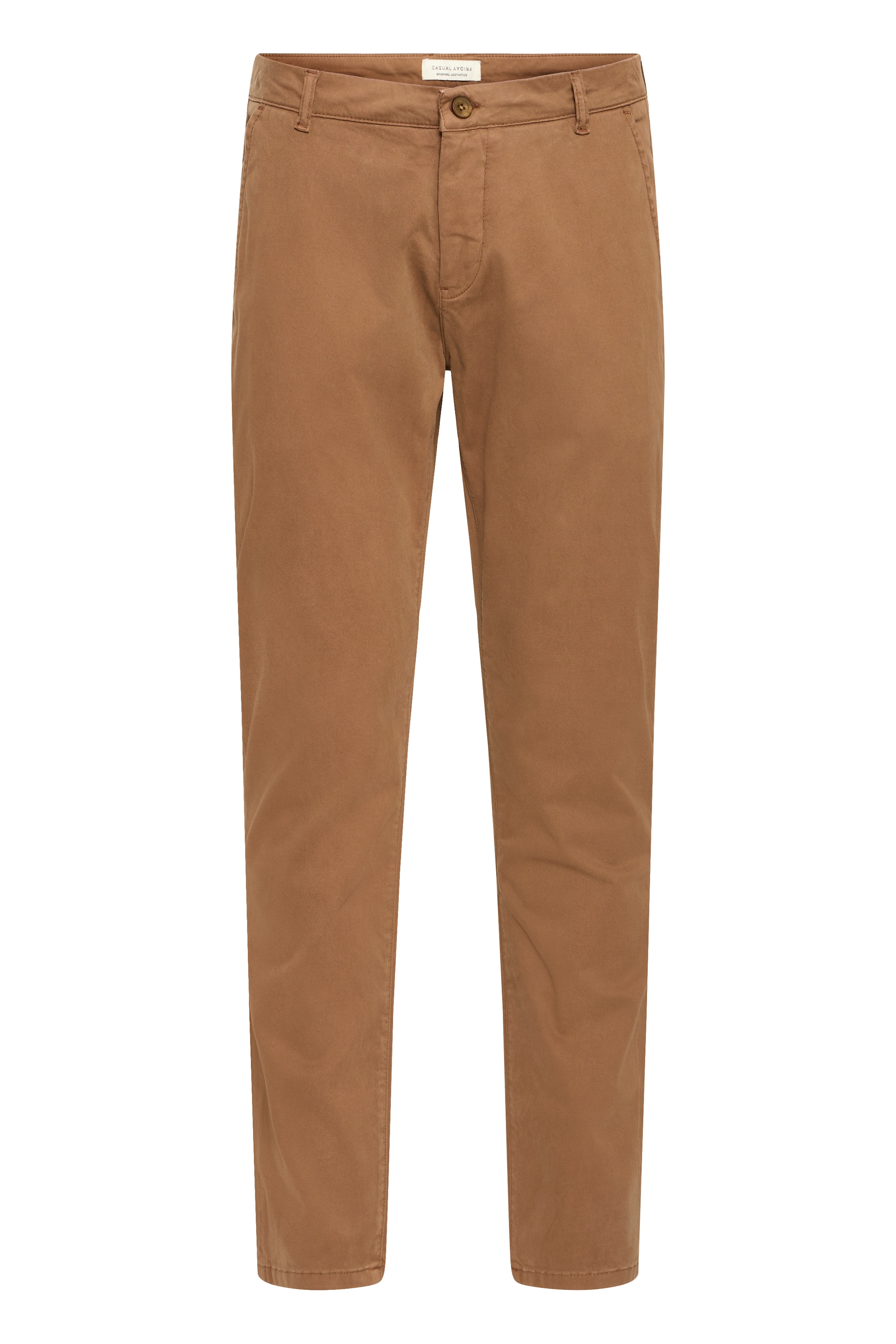 Casual Friday - Slimfit Pantalón chino 'CFViggo' en marrón: frente