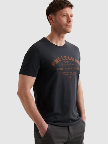 PME Legend T-shirt 'T-shirt in jersey with artwork' i blå: framsida