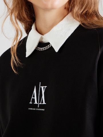 ARMANI EXCHANGE Суичър в черно