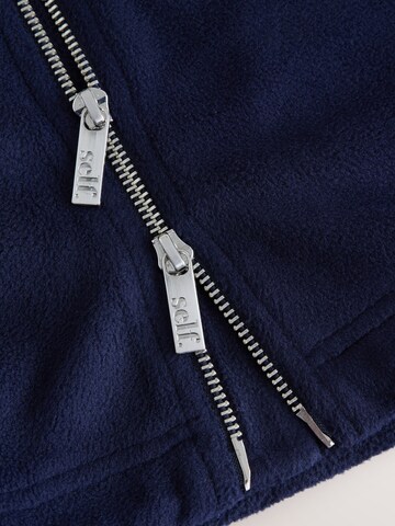 self. Fleecejacke in Blau