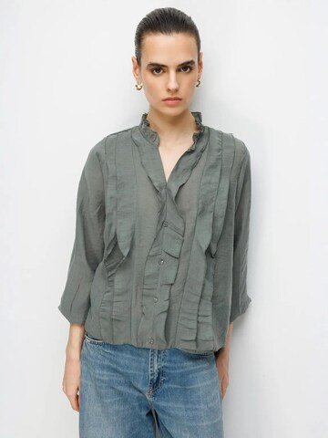 MixRay Bluse‌‌‌‌‌‌‌ in Grün: Vorderseite