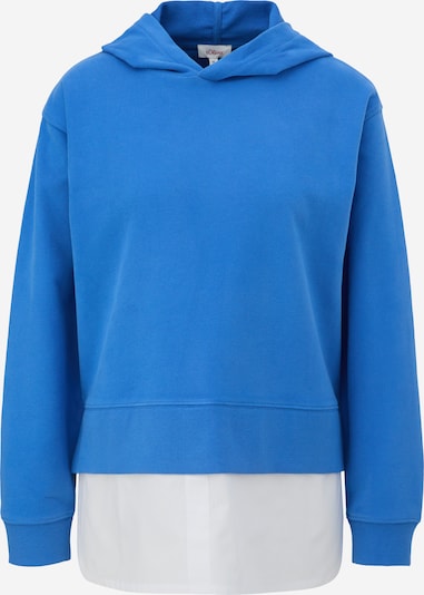 s.Oliver Sweatshirt in blau / weiß, Produktansicht