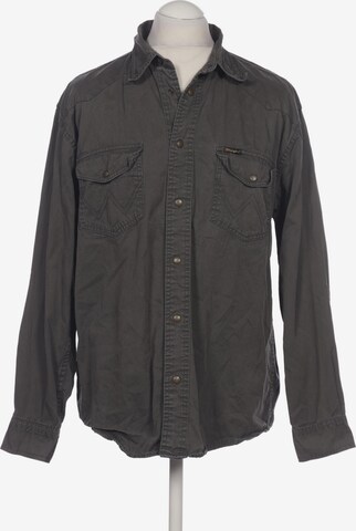 WRANGLER Button Up Shirt in L in Green: front