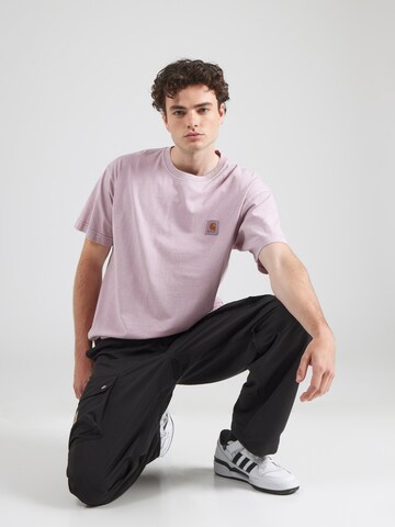 Maglietta 'Nelson' di Carhartt WIP in lilla: frontale