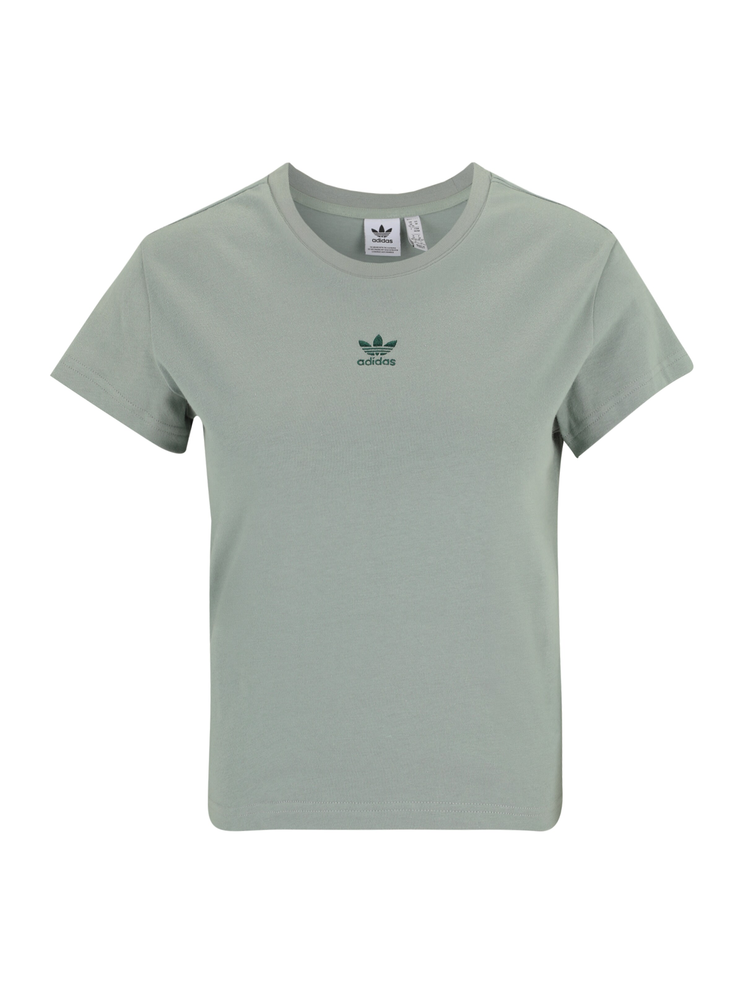 ADIDAS ORIGINALS - Camisa 'Essentials' em verde: frente